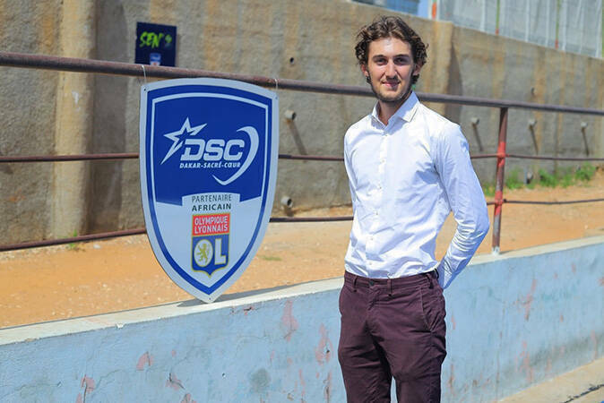 Interview étudiant Félix, en stage à l'AS Dakar Sacré Coeur, AMOS Lyon