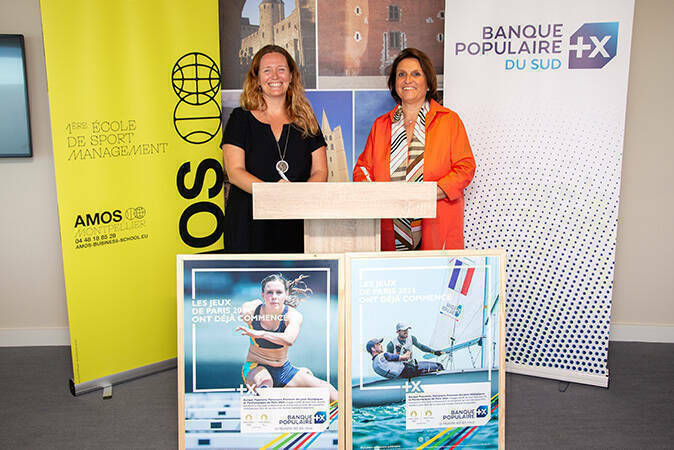 Partenariat Banque Populaire du Sud et AMOS Montpellier