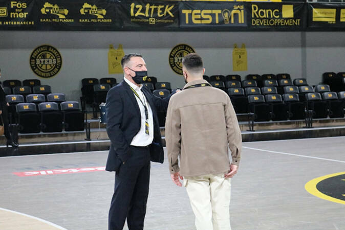 Interview alumni AMOS Marseille, Yoann Courtet à Fos Provence Basket