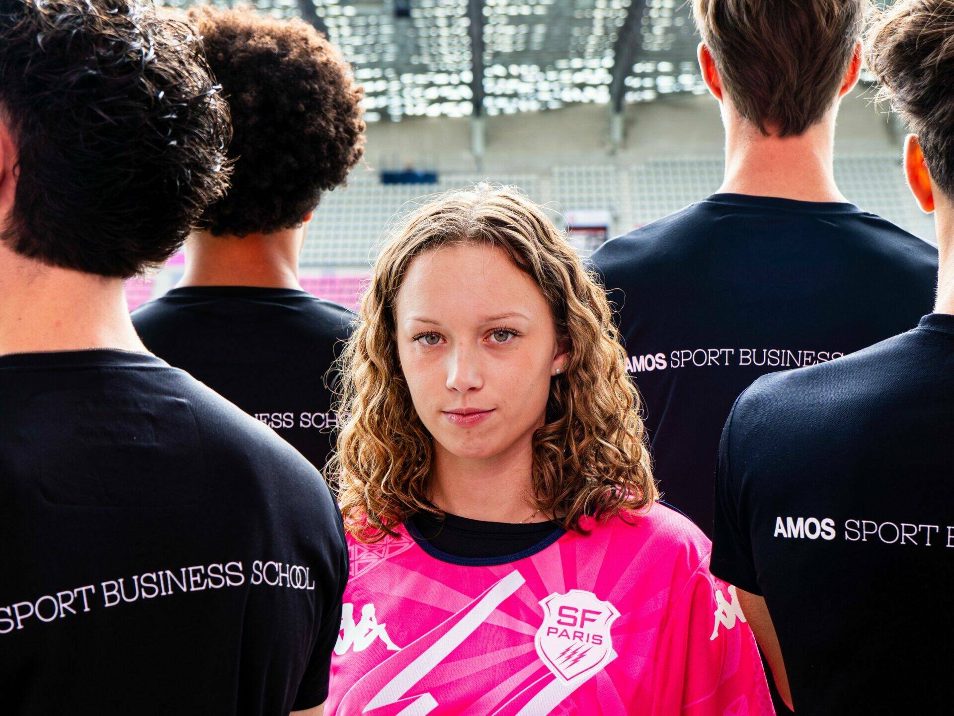 AMOS Sport Business School : Shooting photo au Stade Jean Bouin