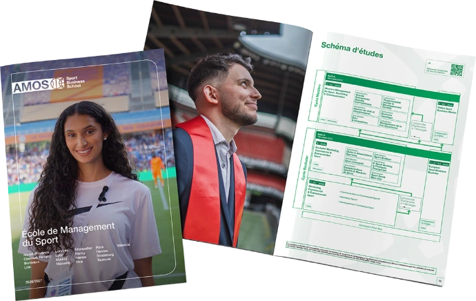 Brochure des formations en management du sport d'AMOS